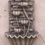 Silver Fiber wall Fountain
