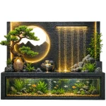 Vintage Aqua Art Waterfall